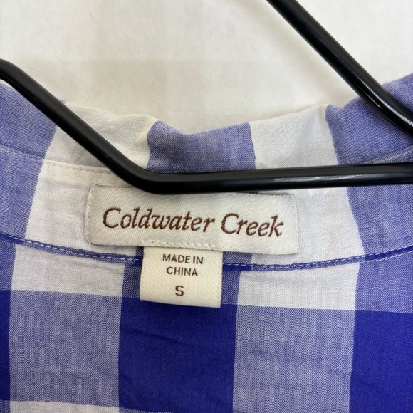 5/$25 coldwater creek plaid button up small - Picture 3 of 3